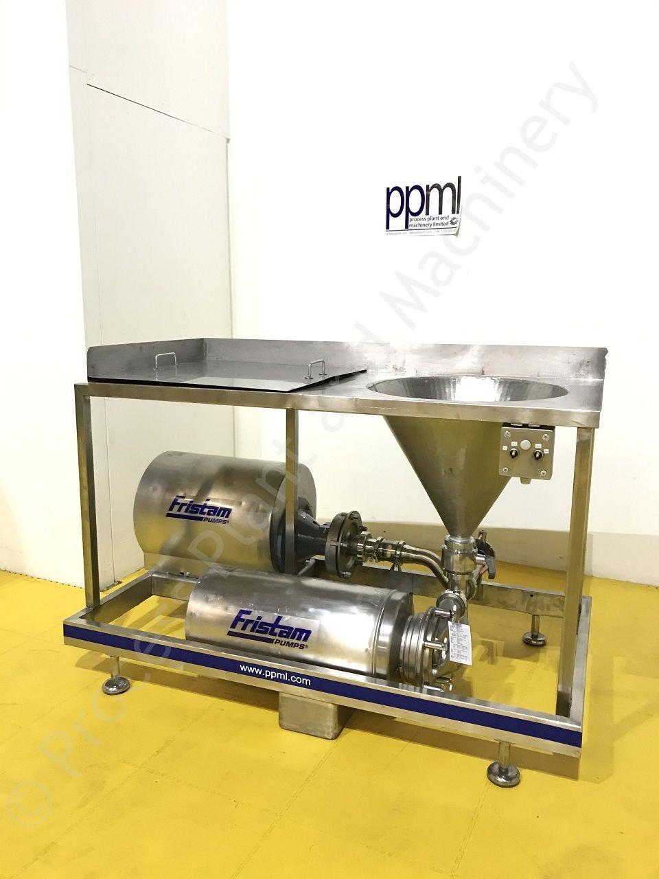 Used Fristam Type PM04 High Shear Powder Mixer with Fristam FSPE354